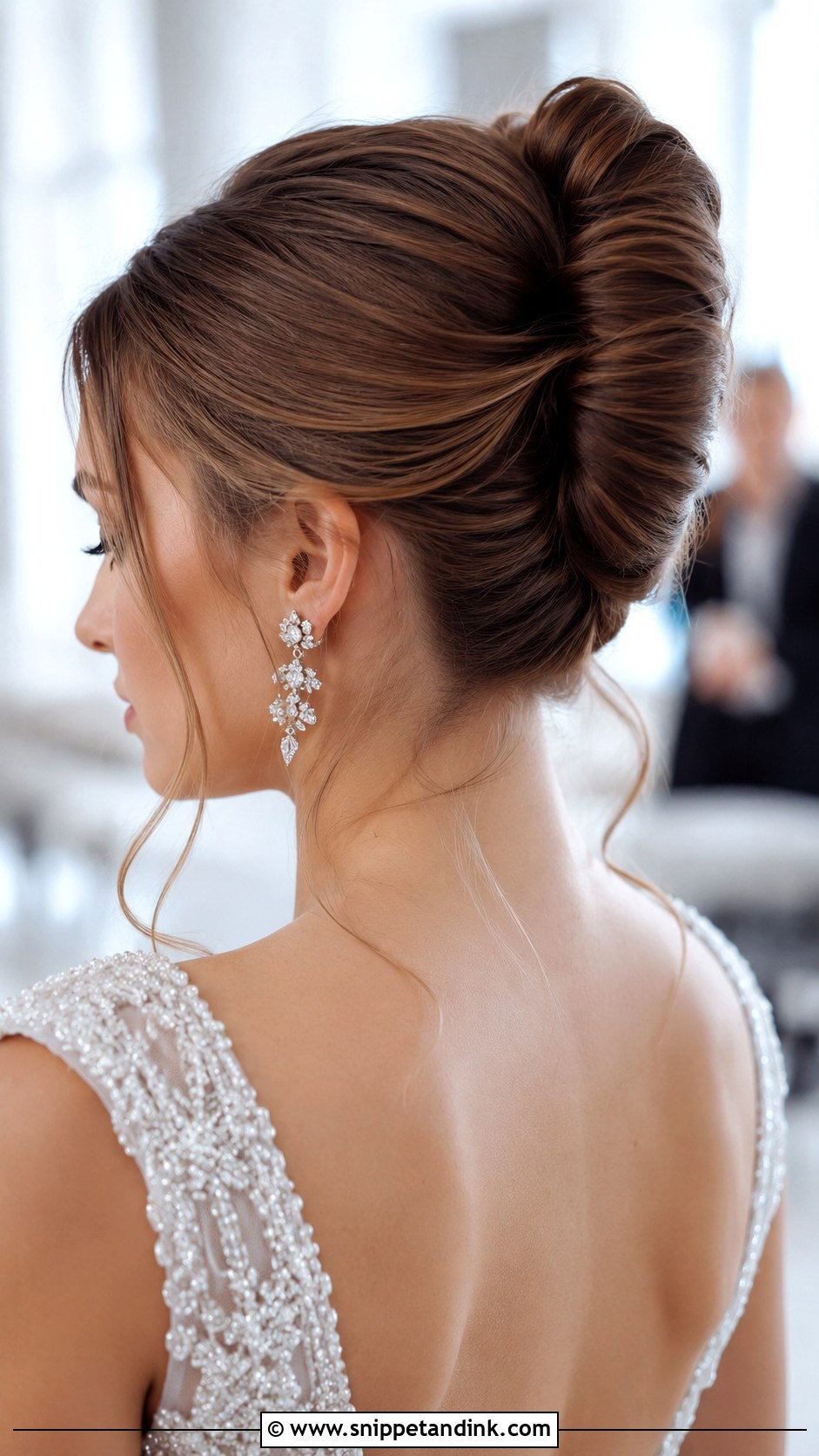 French Twist Bridal Updo - Snippet and Ink - 30 Bridal Hair Inspiration Ideas