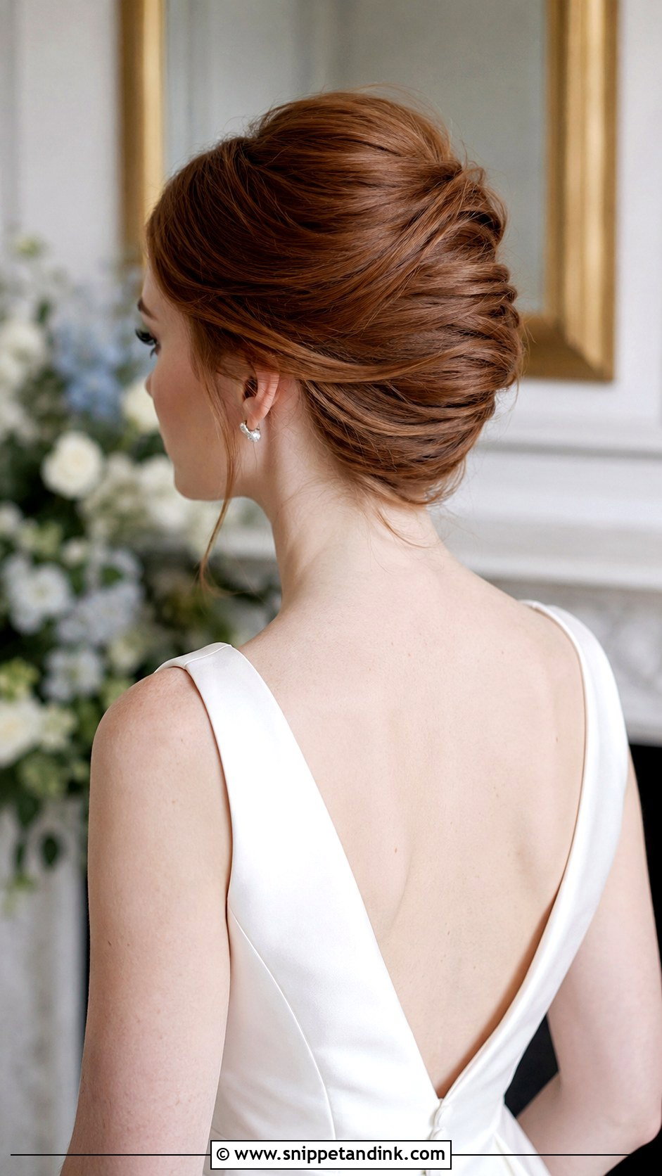 French Twist Bridal Updo - Snippet and Ink - 20 Wedding Hair Up Bride Ideas