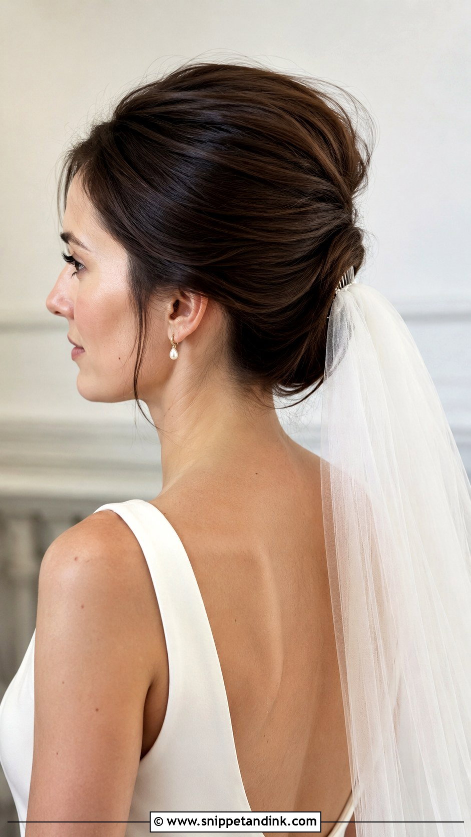 French Twist Bridal Updo - Snippet and Ink - 15 Updo Wedding Hair Bride Ideas