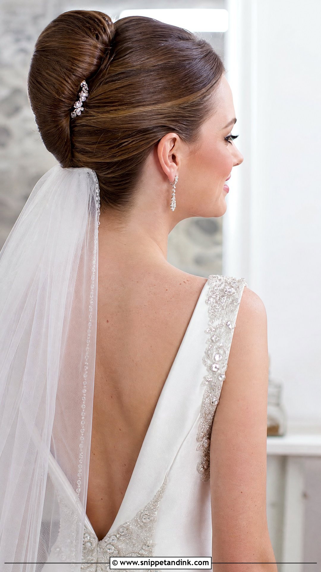 French Twist Bridal Updo - Snippet and Ink - 20 Bridal Hair Style Ideas