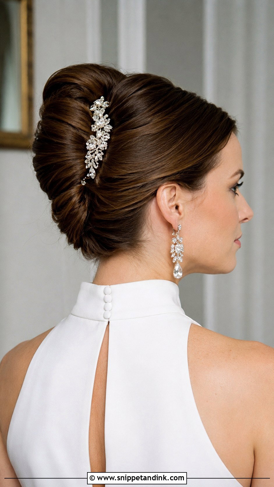 French Twist Bridal Updo - Snippet and Ink - 20 Classy Wedding Hairstyles