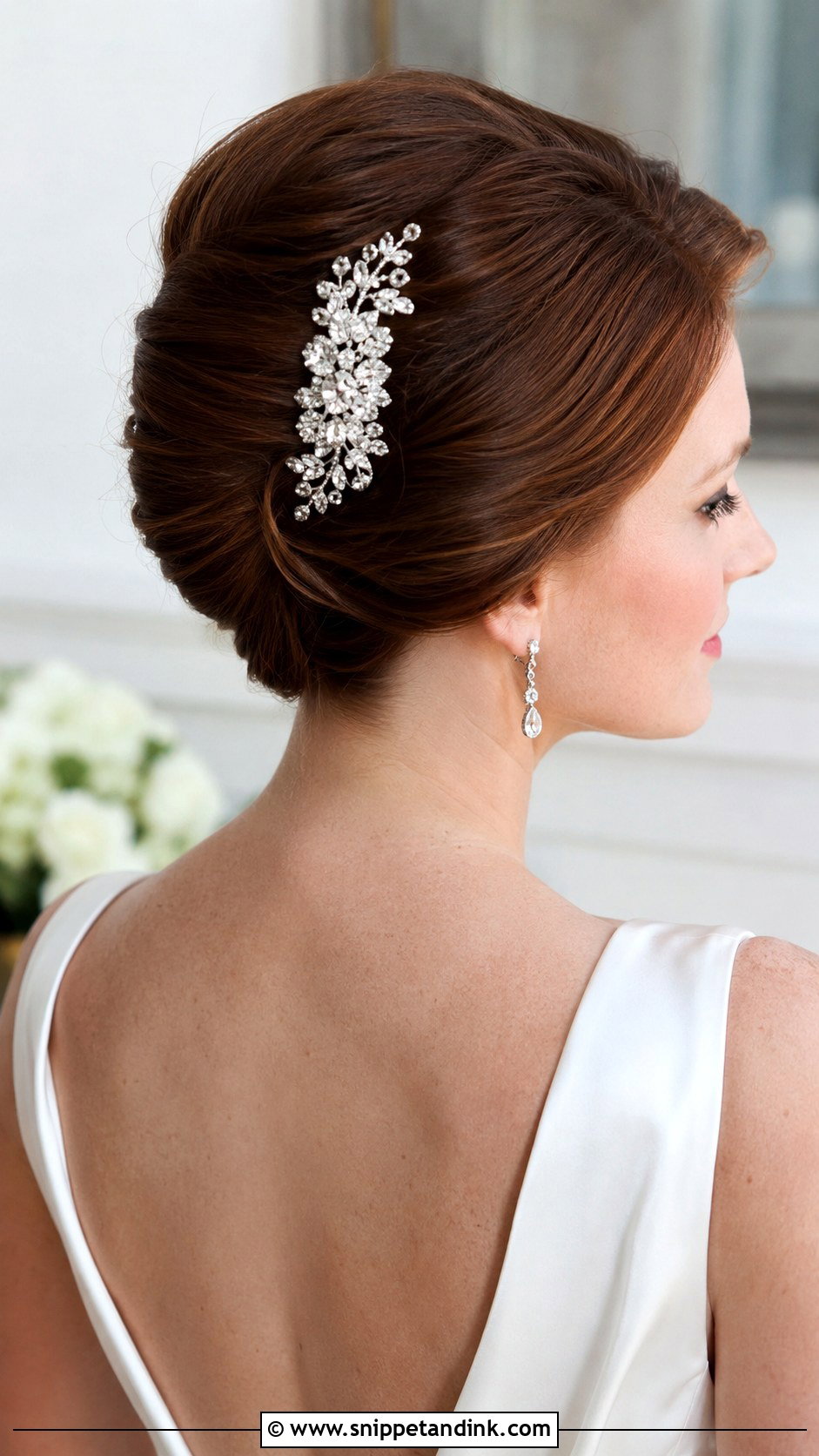 French Twist Bridal Updo - Snippet and Ink - 20 Elegant Updo Wedding Hairstyles