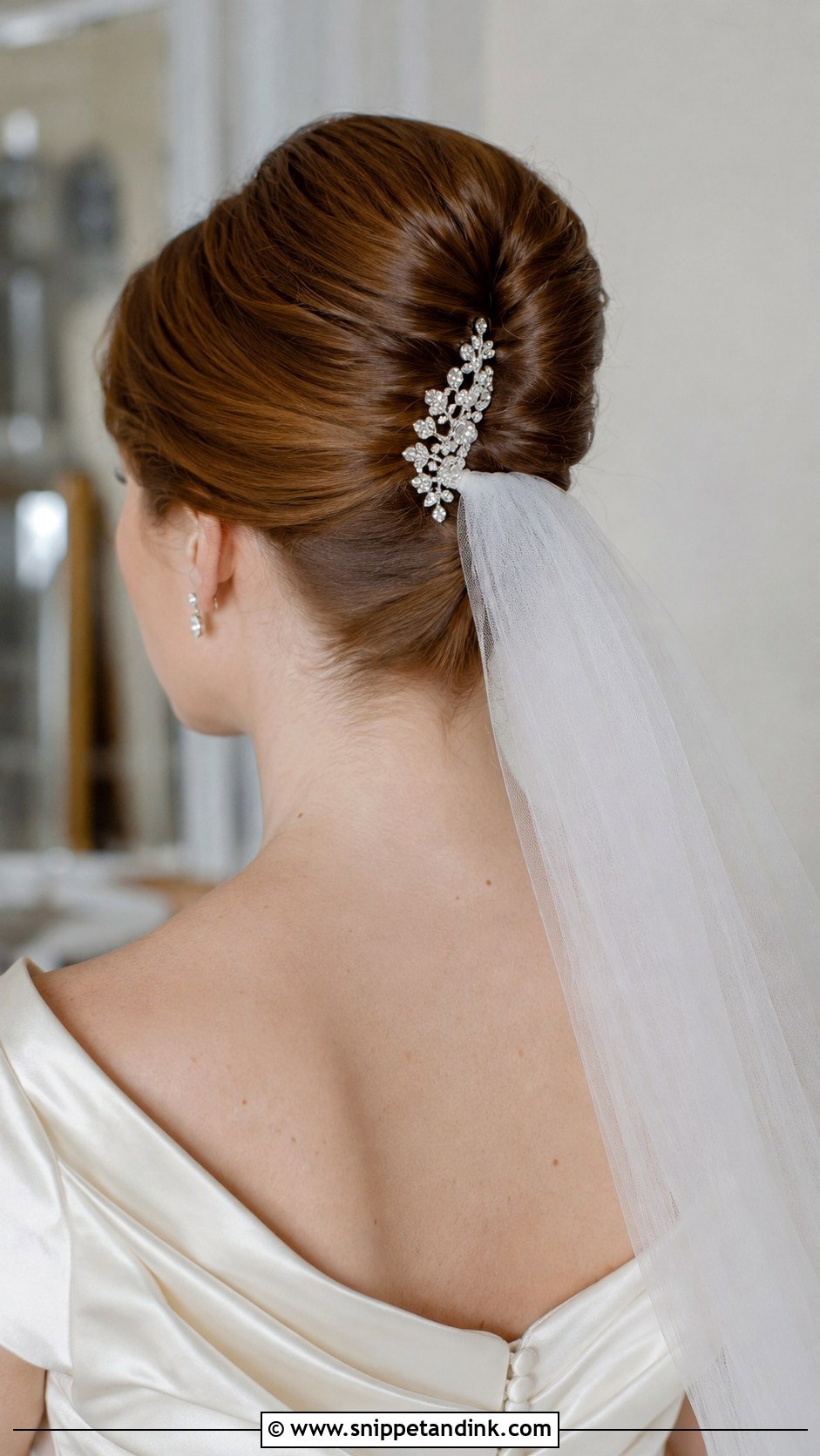 French Twist Bridal Updo - Snippet and Ink - 20 Wedding Updo Tutorial Ideas