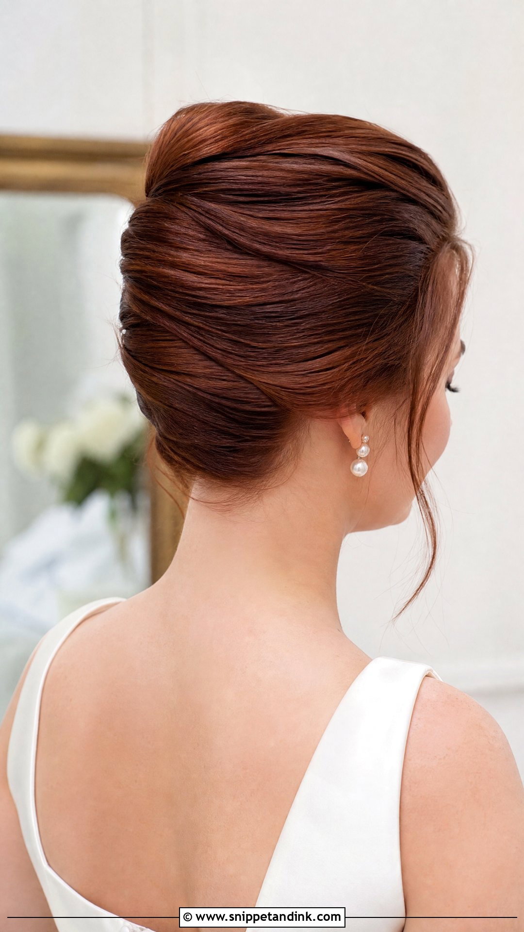 French Twist Bridal Updo For Thick Long Hair - Snippet and Ink - 15 Bridal Updo for Thick Long Hair Ideas