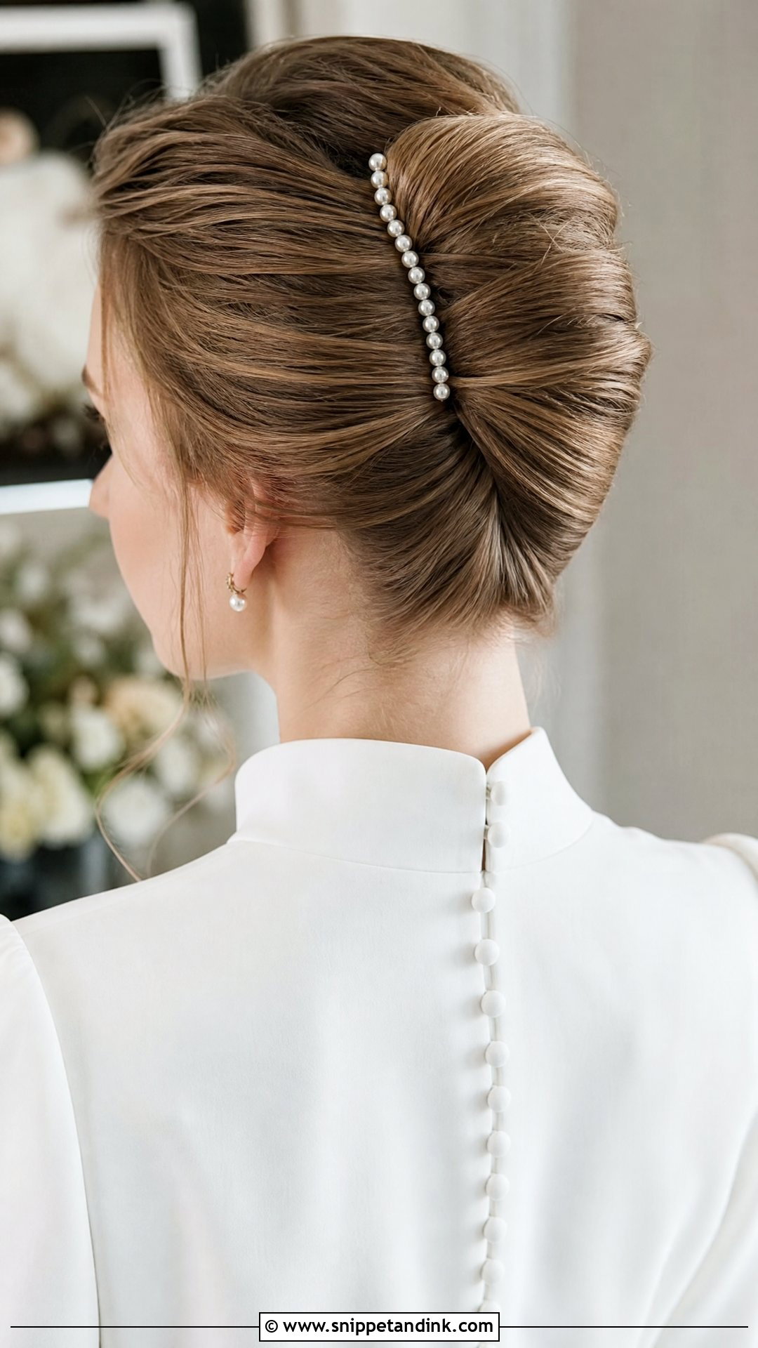 French Twist Bride Hairstyle - Snippet and Ink - 15 Classy Bride Hairstyles