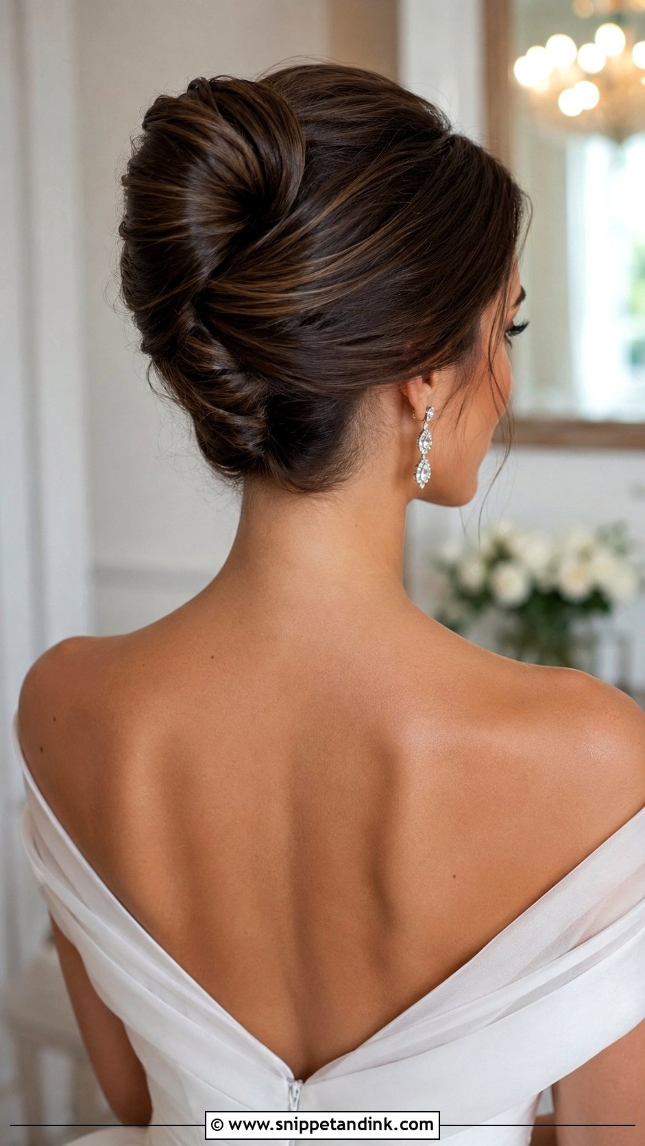 French Twist Bride Updo For Long Hair - Snippet and Ink - 20 Bride Updo Hairstyles for Long Hair