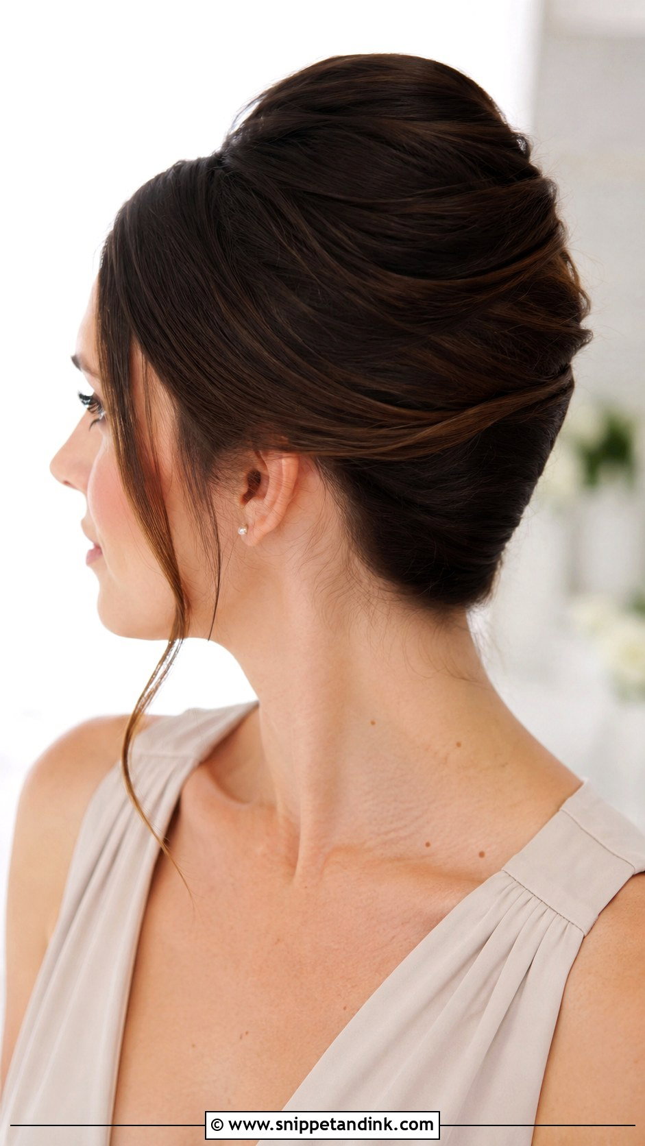 French Twist Bridesmaid Hairstyle - Snippet and Ink - 20 Hairstyles for a Wedding Bridesmaid