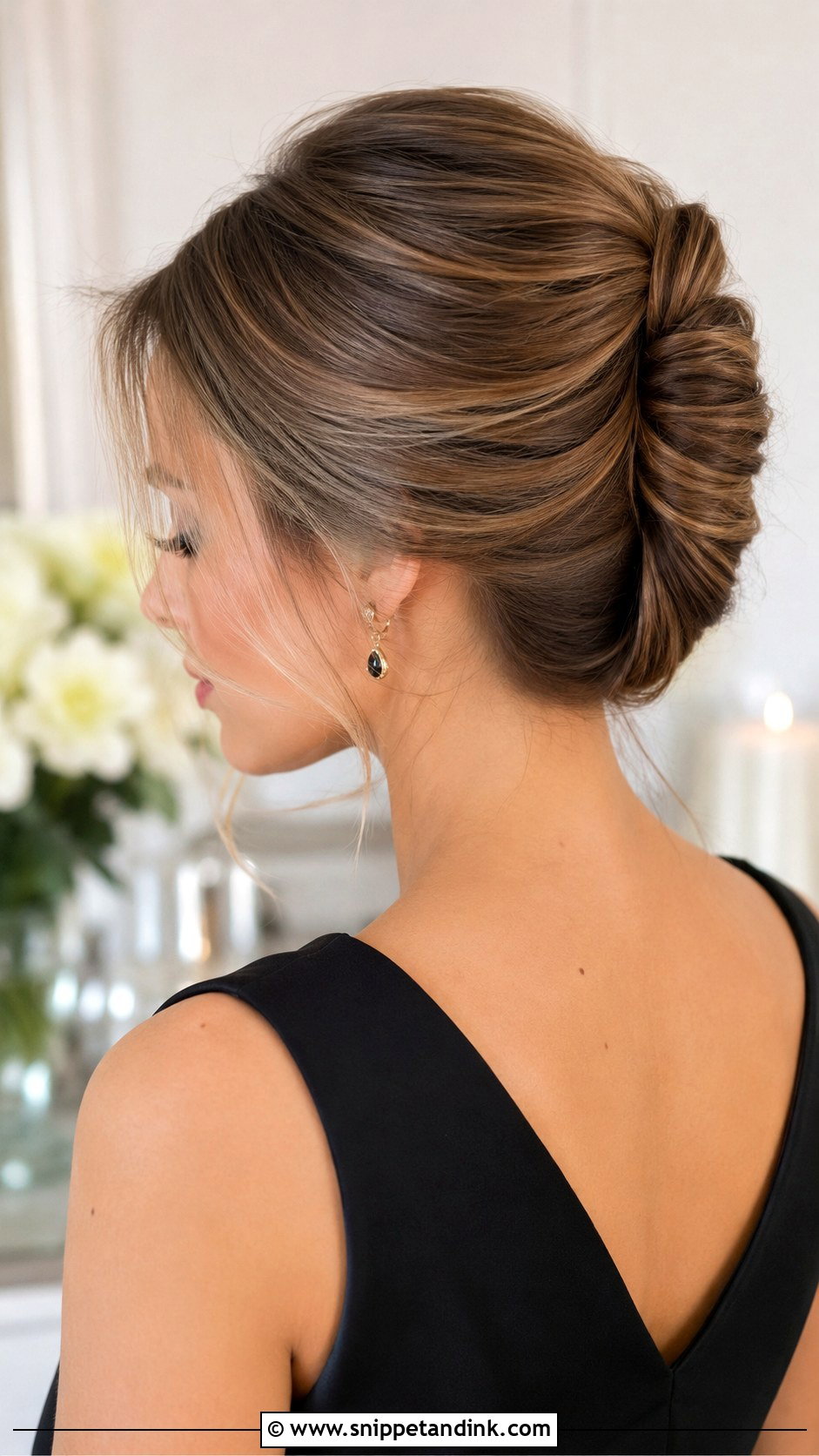French Twist Bridesmaid Hairstyle Medium Hair - Snippet and Ink - 20 Bridesmaid Hairstyle Medium Hair Ideas