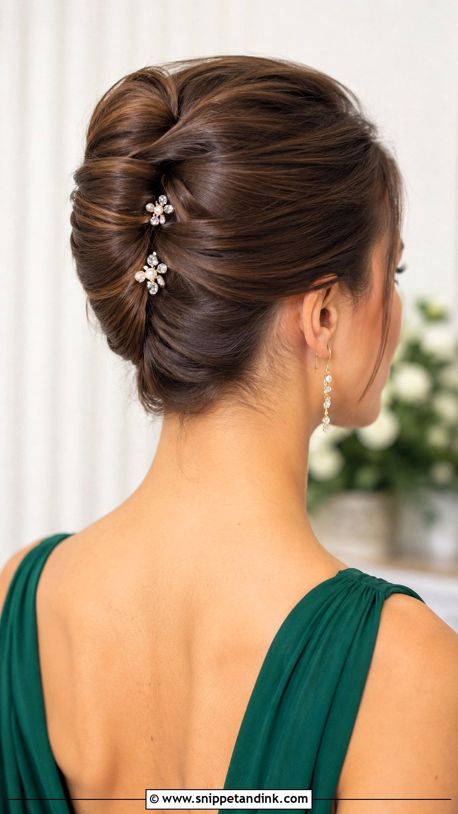 French Twist Bridesmaid Updo - Snippet and Ink - 20 Updos Bridesmaid Hair