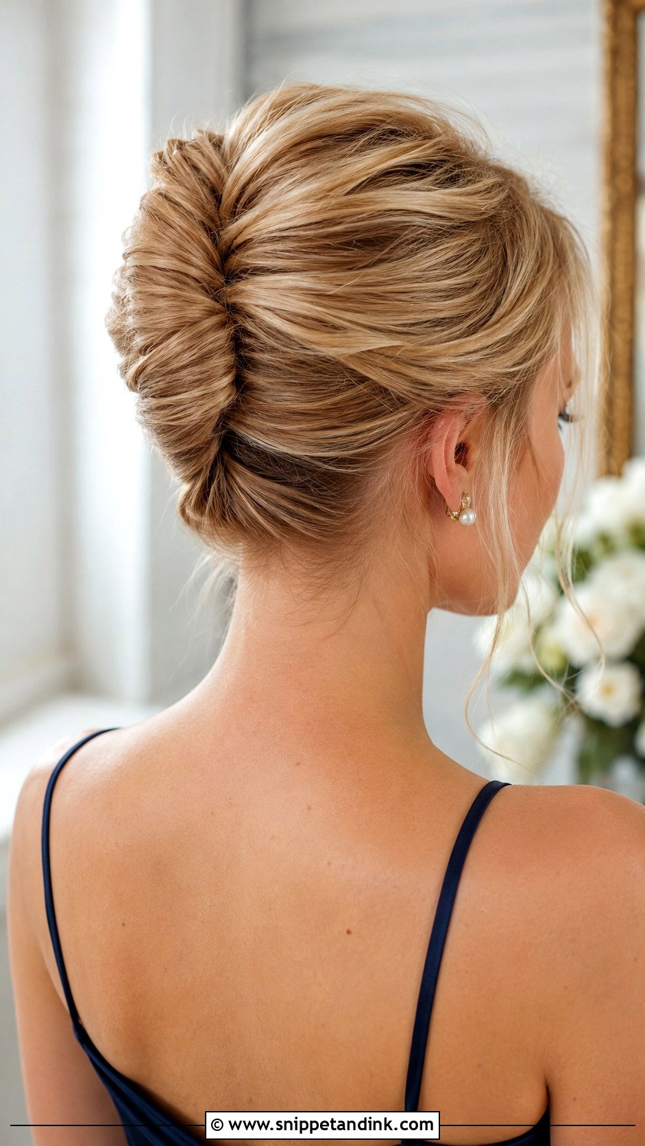 French Twist Bridesmaid Updo - Snippet and Ink - 35 Bridesmaid Updo Hairstyles