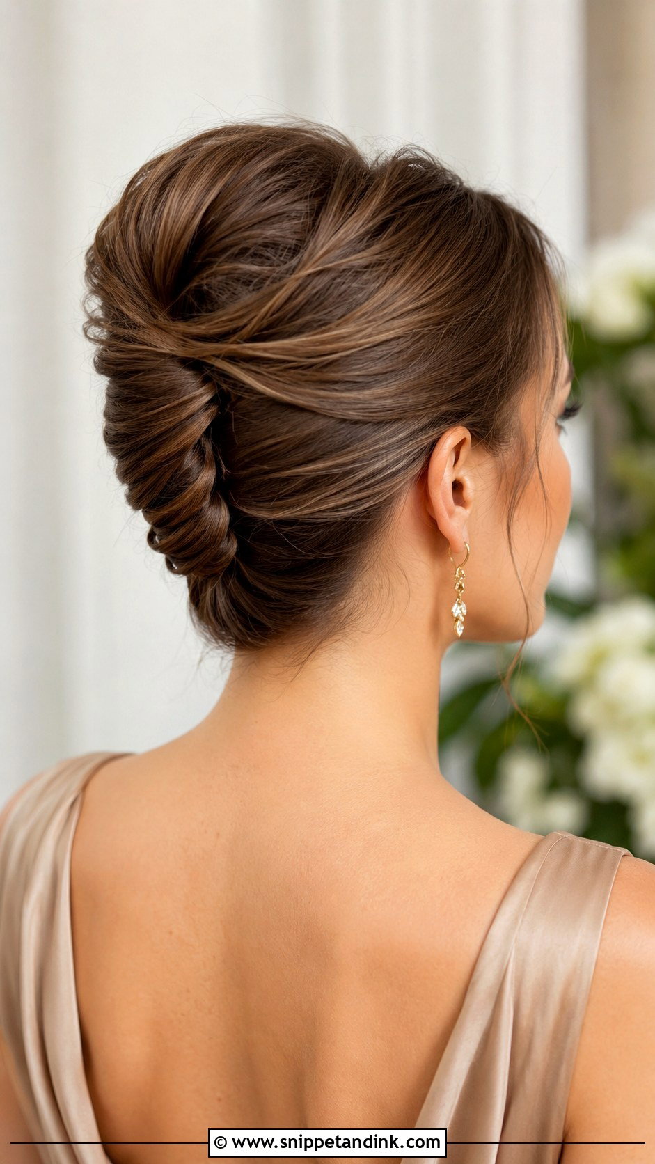 French Twist Bridesmaid Updo - Snippet and Ink - 20 Simple Easy Updo Wedding Hairstyles Medium Length Bridesmaid