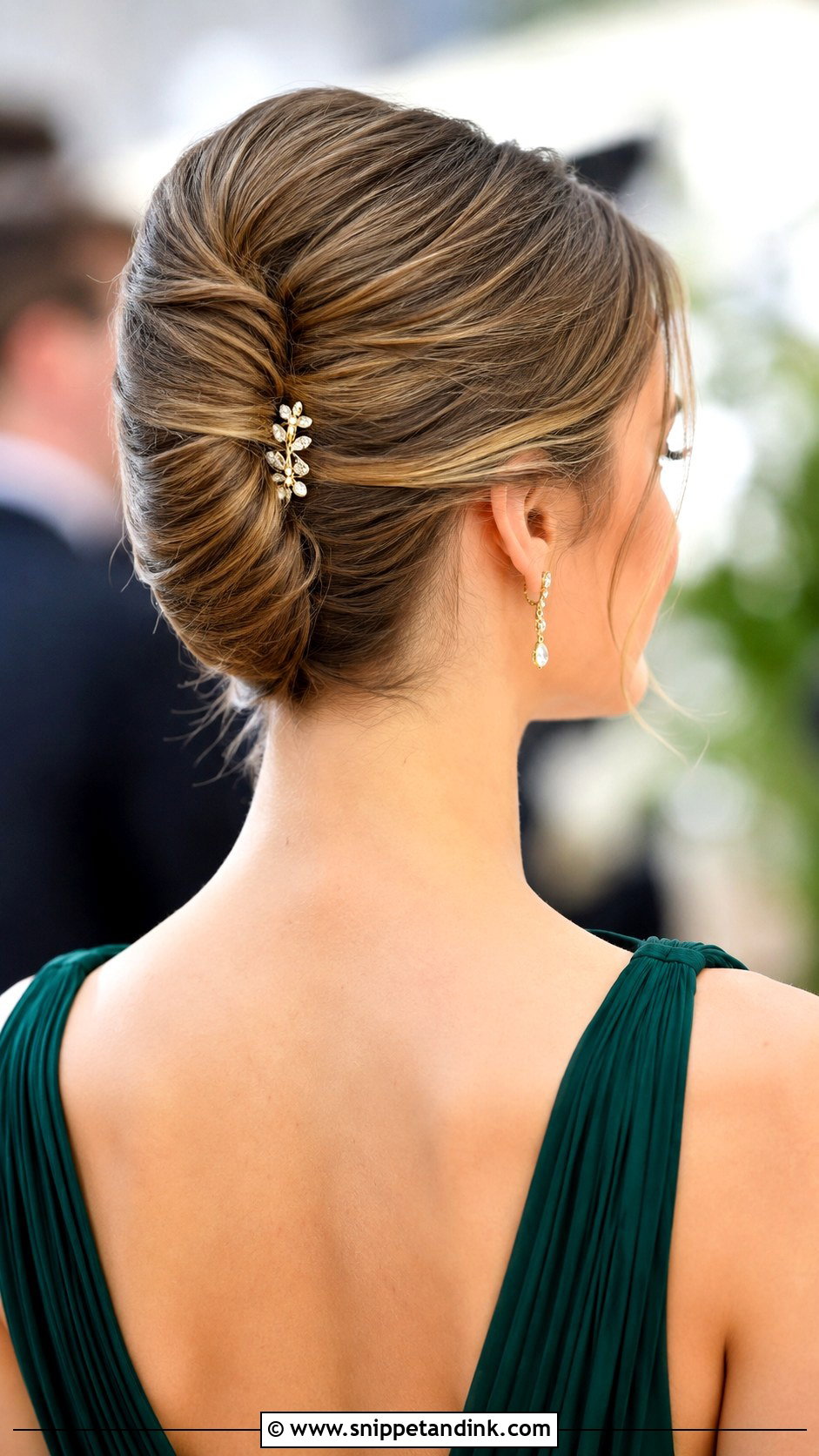 French Twist Bridesmaid Updo - Snippet and Ink - 20 Up Do for Bridesmaid Ideas