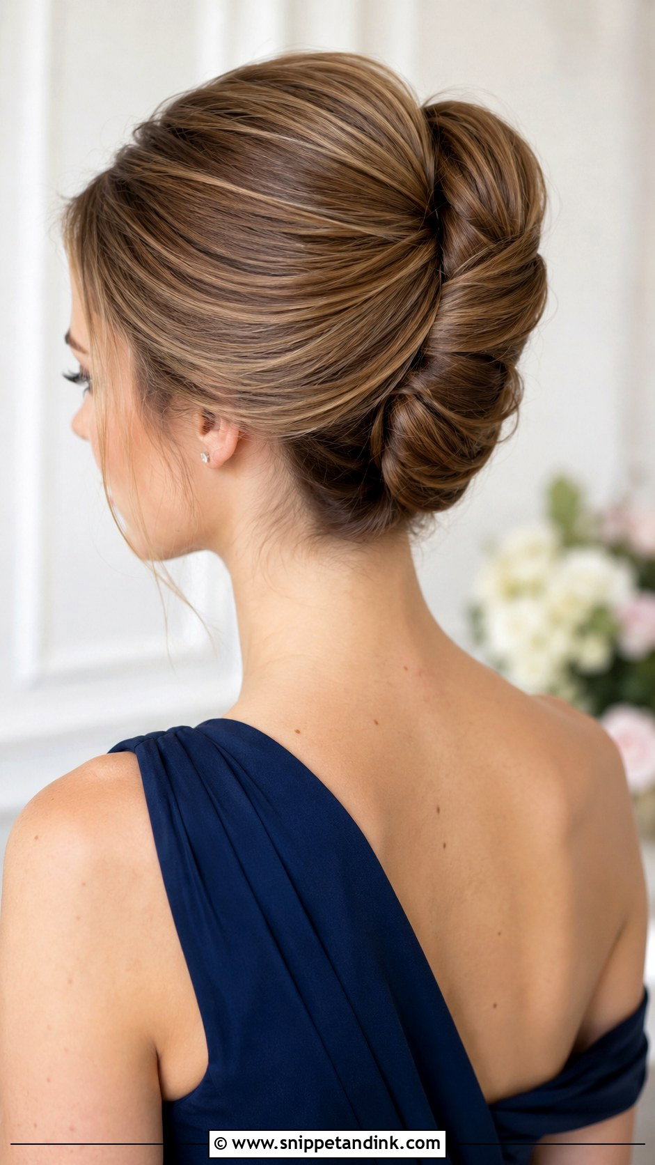 French Twist Bridesmaid Updo For Long Hair - Snippet and Ink - 20 Bridesmaid Updo Hairstyles for Long Hair