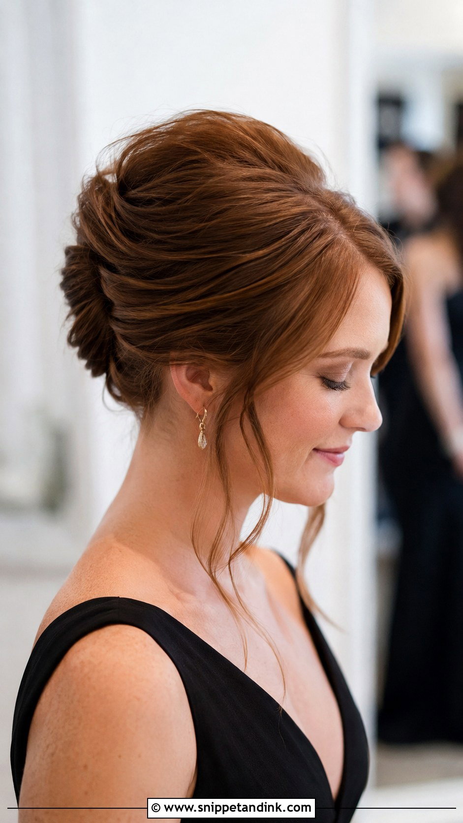 French Twist Bridesmaid Updo For Long Hair - Snippet and Ink - 20 Bridesmaid Hair Updo Long Ideas