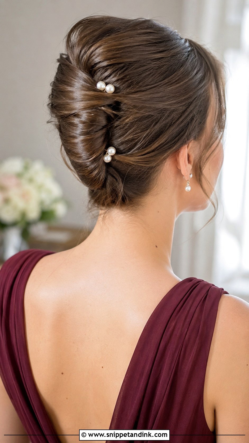 French Twist Bridesmaid Updo - Snippet and Ink - 20 Bridesmaid Up Do Hairstyles