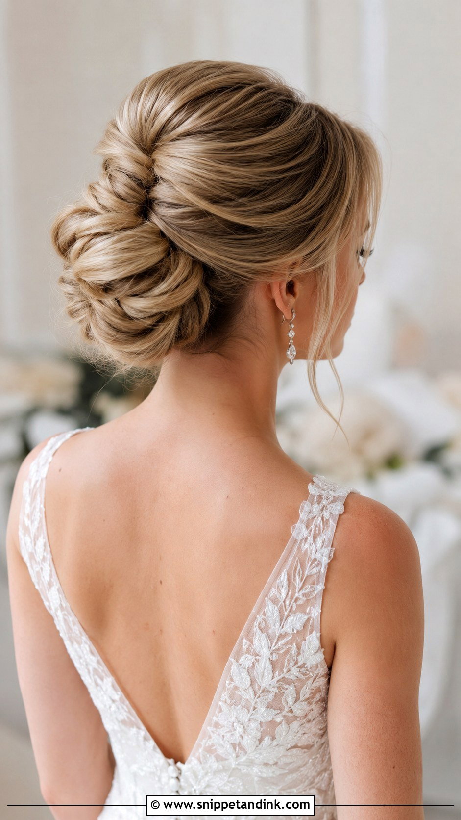 French Twist Bun Combination - Snippet and Ink - 30 French Twist Wedding Hair Ideas