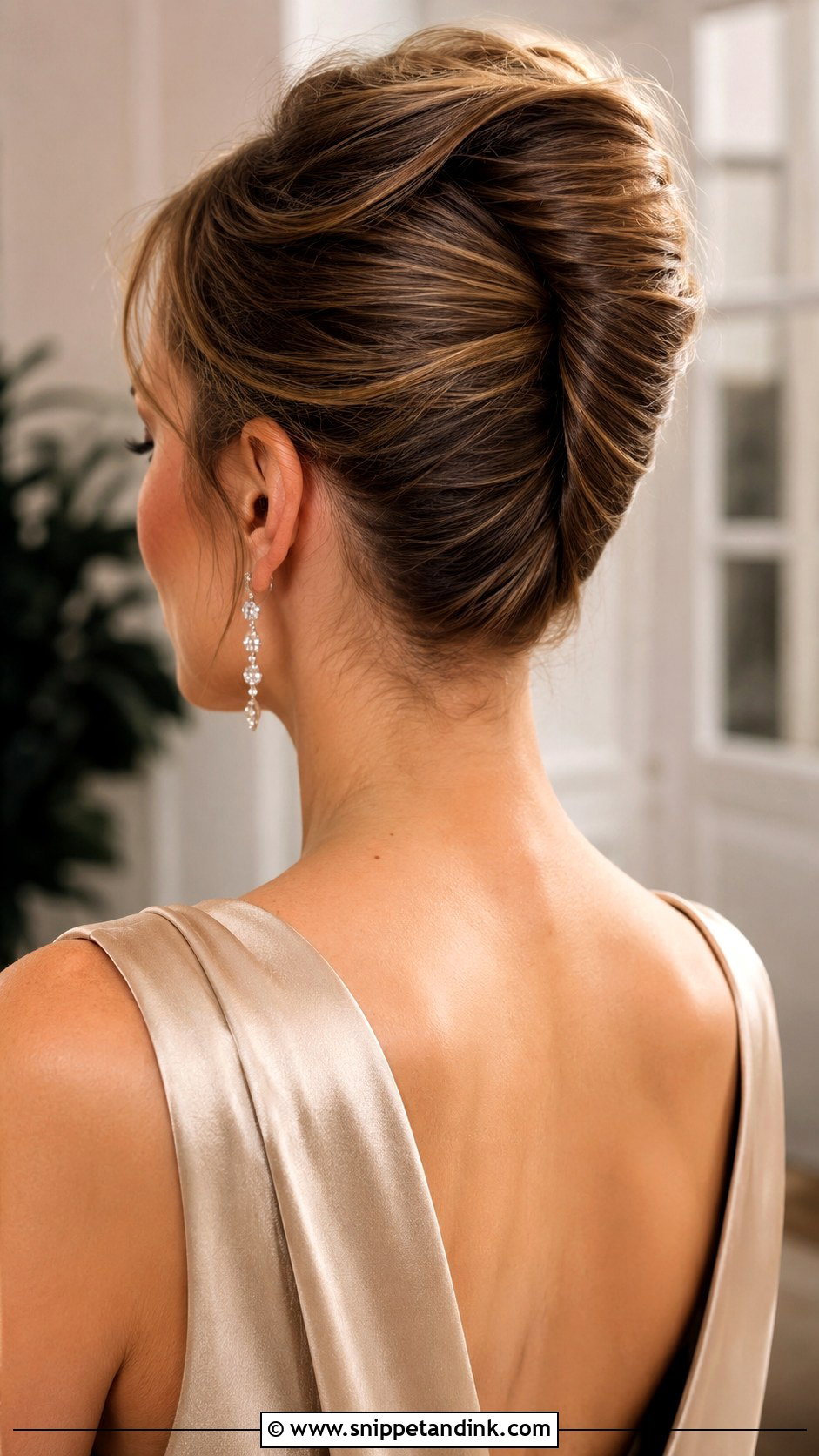 French Twist Bun for Wedding Guest - Snippet and Ink - 20 Bun Hairstyles for Wedding Guest