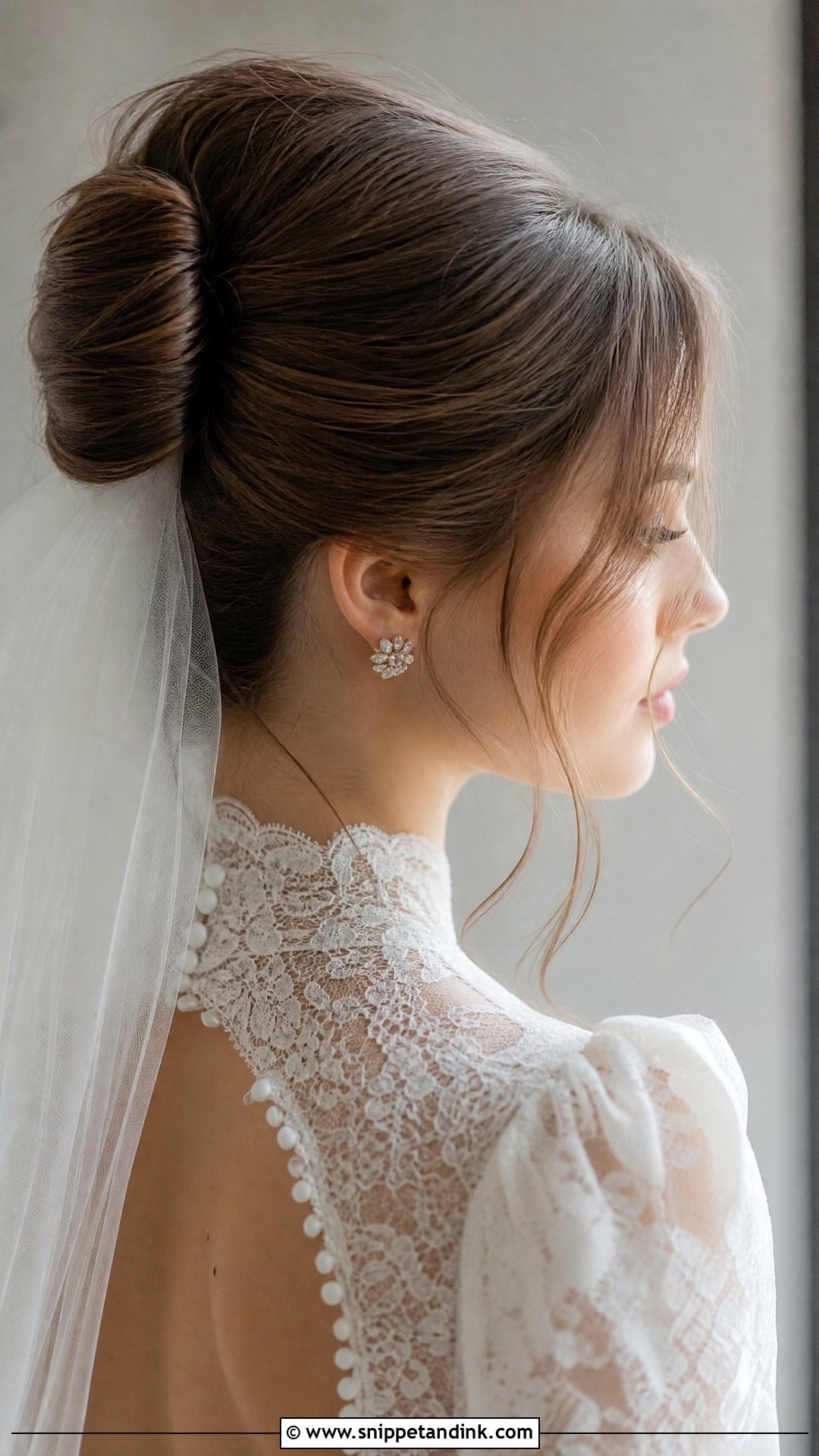 French Twist Bun - Snippet and Ink - 20 Simple Bridal Bun Ideas