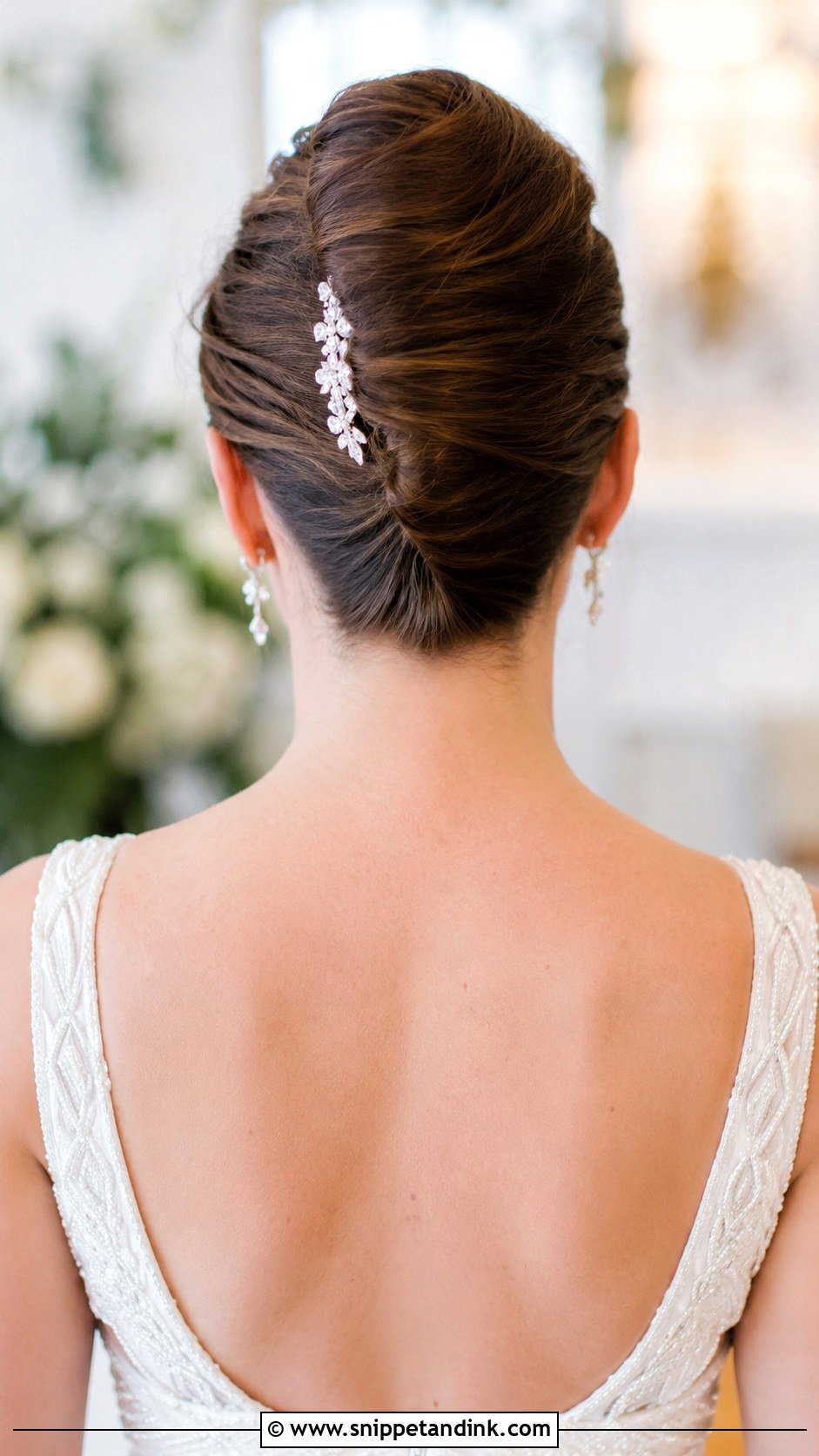 French Twist For Wedding Day - Snippet and Ink - 25 Straight Wedding Hair Ideas