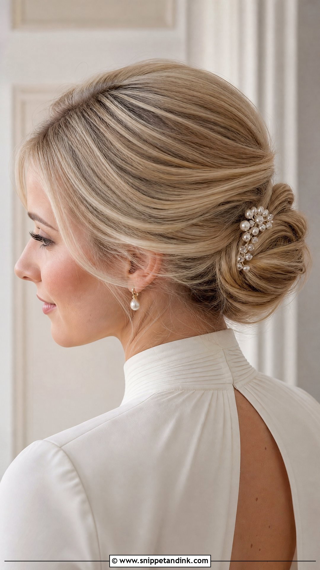 French Twist Summer Bridal Hair - Snippet and Ink - 20 Summer Bridal Hair Ideas