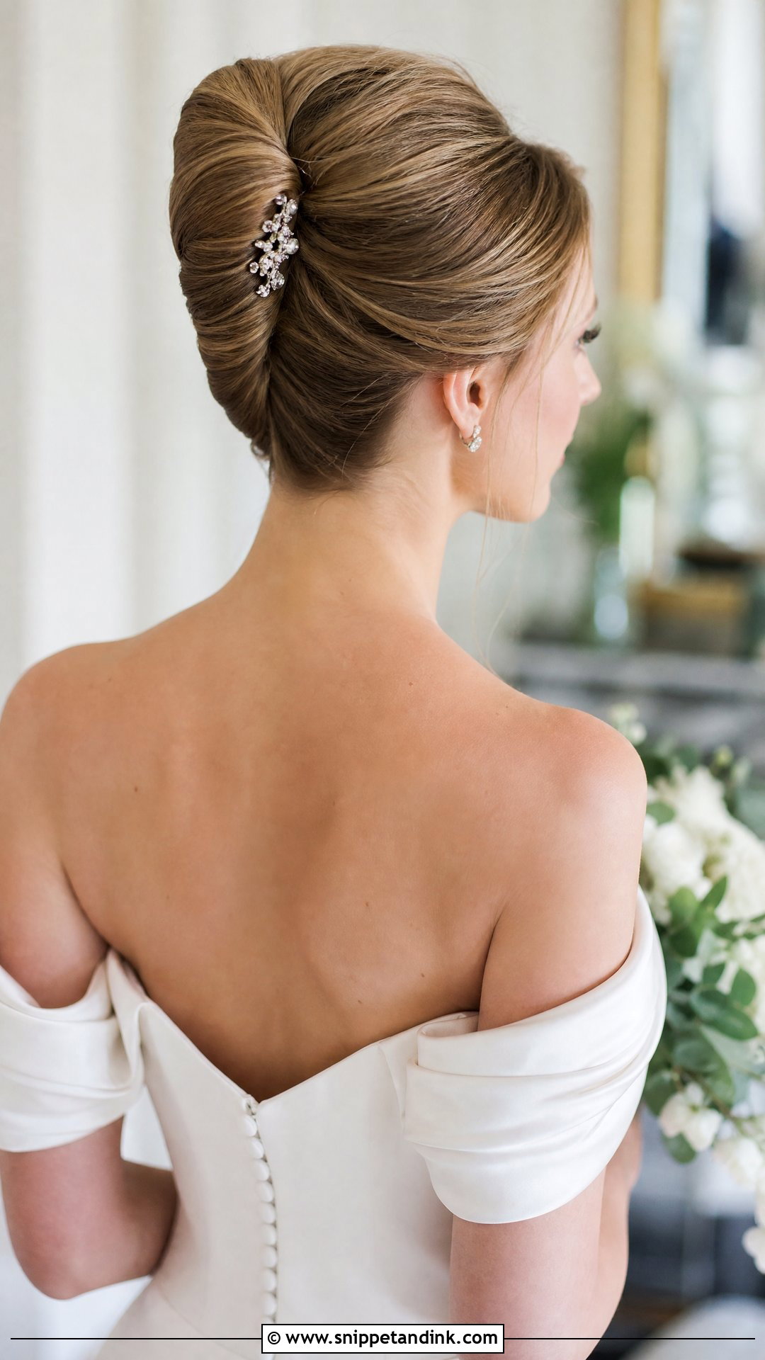 French Twist Updo - Snippet and Ink - 20 Medium Wedding Hairstyles