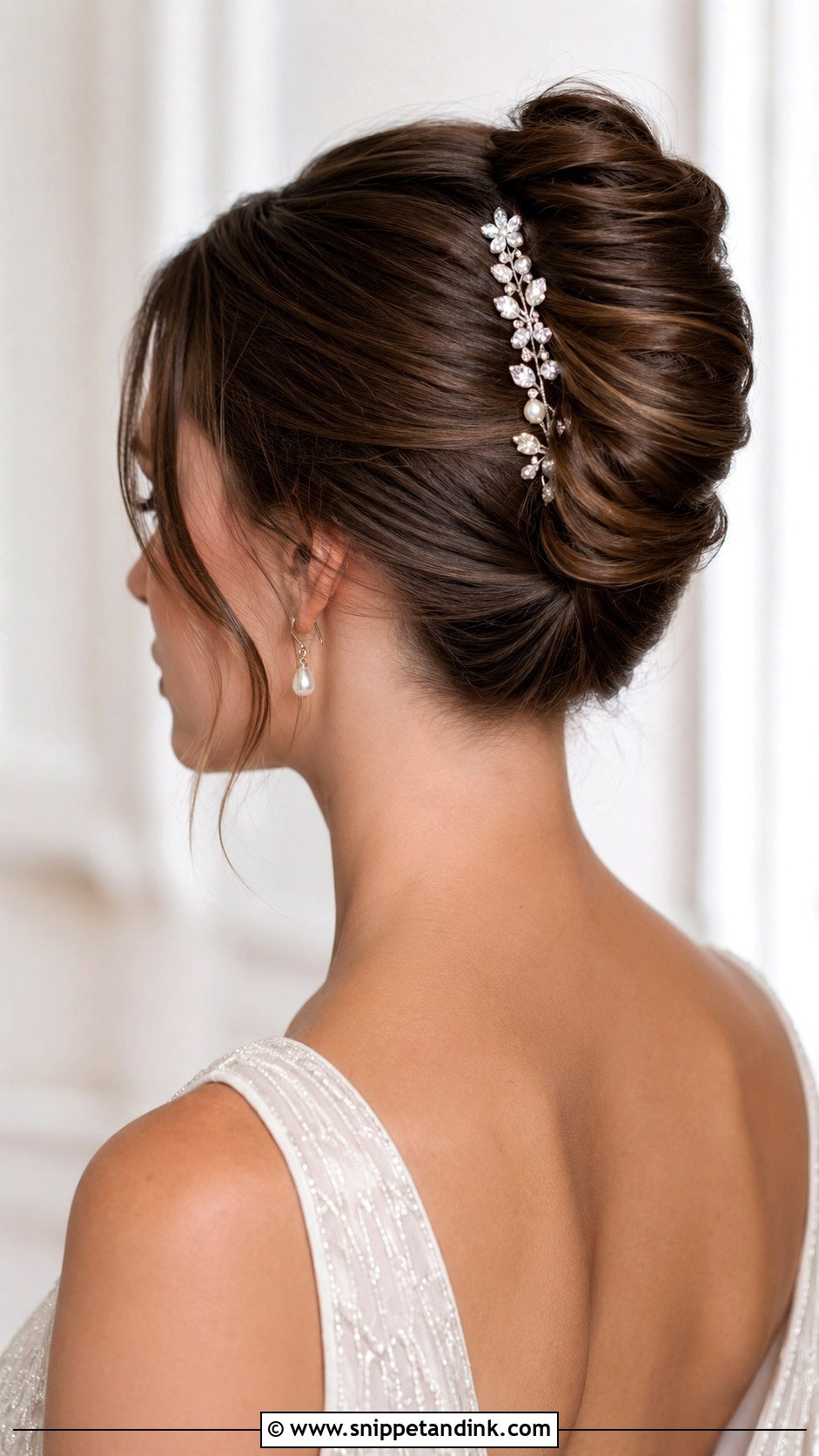 French Twist Updo - Snippet and Ink - 20 Bridal Hair Short Length Ideas