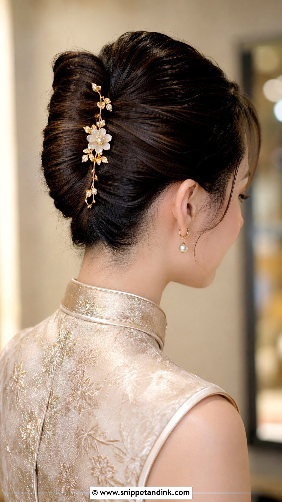 French Twist Updo - Snippet and Ink - 20 Sangjit Hairstyle Ideas