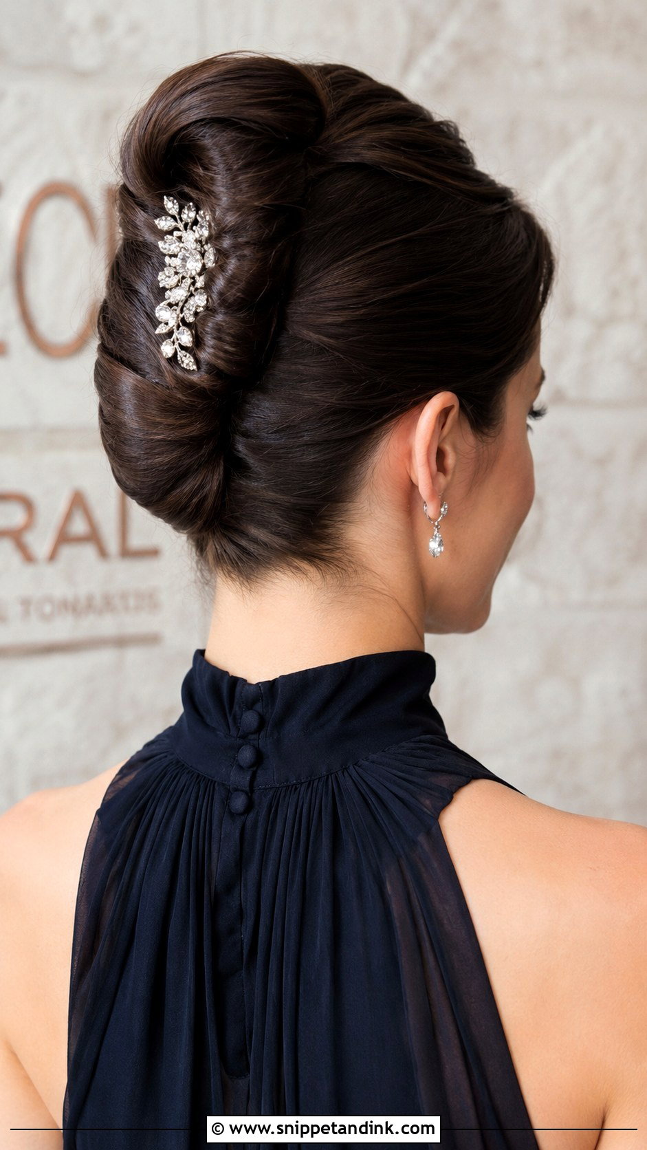 French Twist Updo - Snippet and Ink - 20 Upstyles for Medium Hair Wedding Guest Ideas