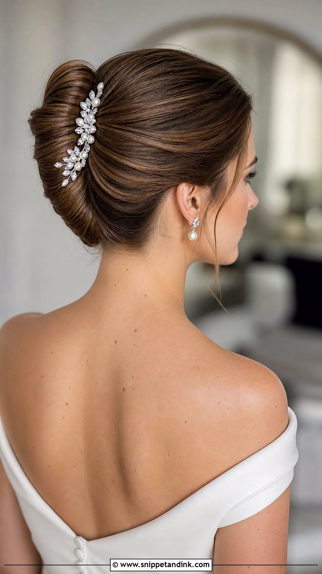 French Twist Updo - Snippet and Ink - 30 Glam Bridal Hair Ideas