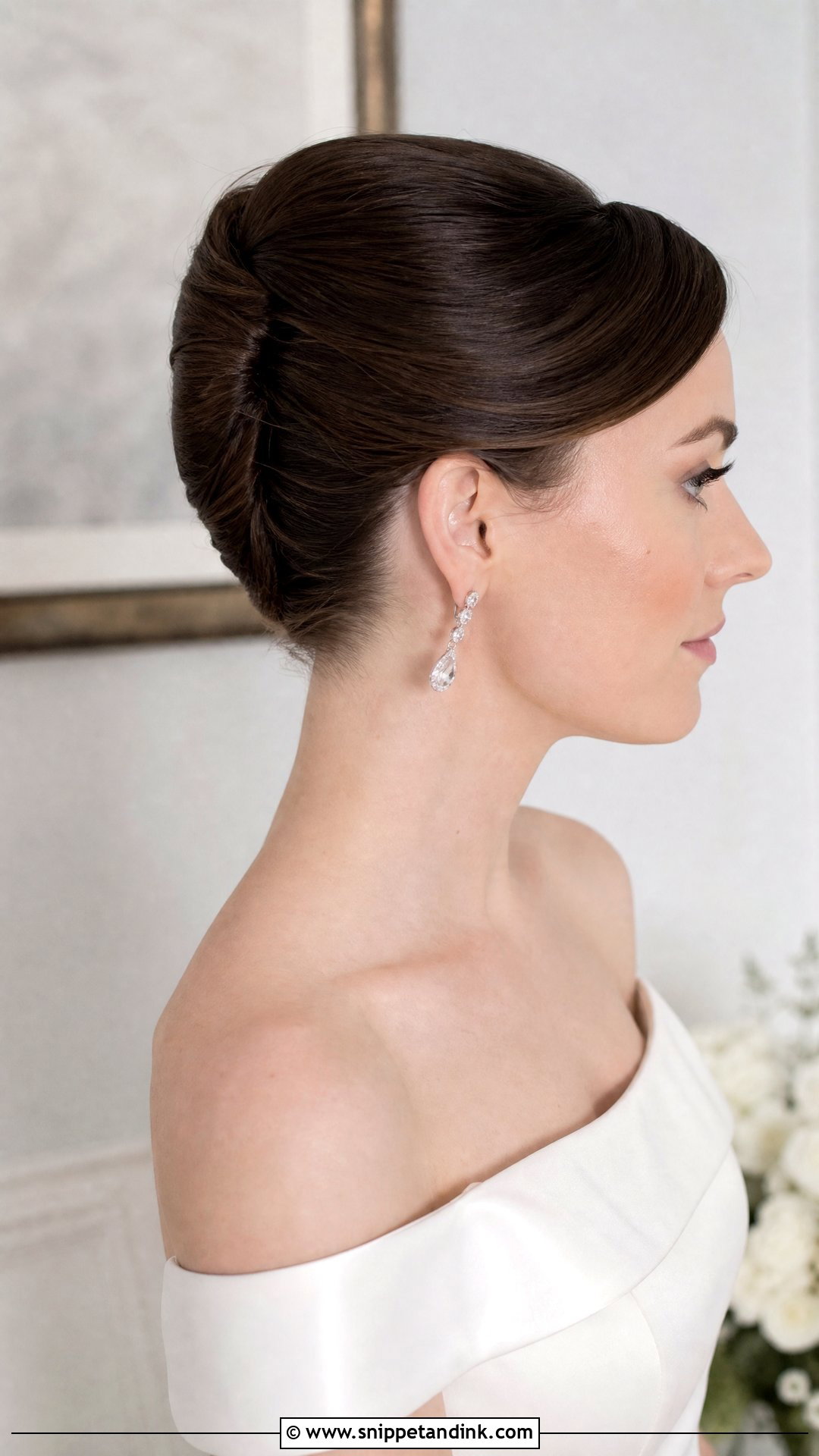French Twist Updo For Medium Hair Wedding - Snippet and Ink - 20 Simple Updos for Medium Hair Wedding