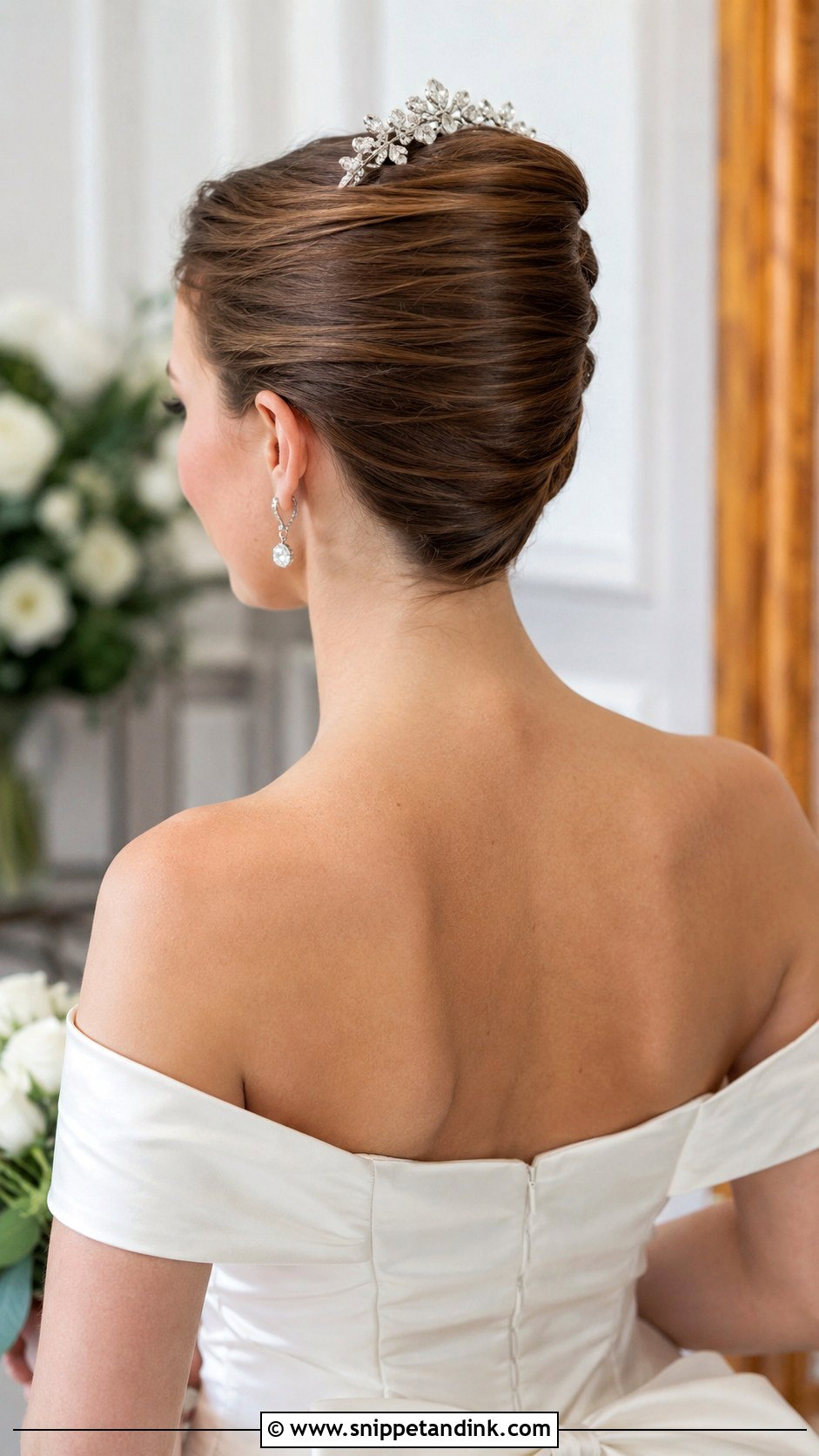 French Twist Updo Inspired by Audrey Hepburn - Snippet and Ink - 20 Hollywood Wedding Hair Ideas