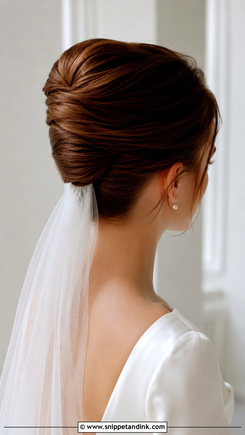 French Twist Updo With Veil - Snippet and Ink - 15 Updos with Veil