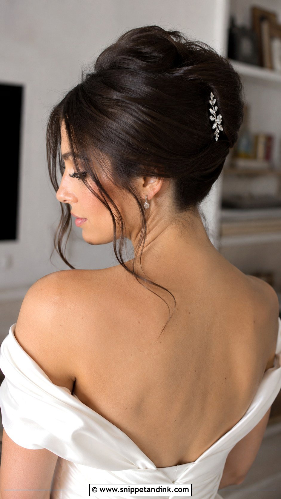 French Twist Updo for Brides - Snippet and Ink - 20 Medium Length Hair Styles Wedding