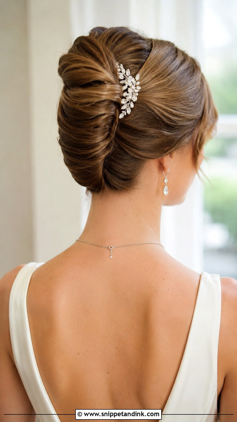 French Twist Updo for Medium Hair - Snippet and Ink - 25 Up Dos for Medium Hair Wedding Ideas