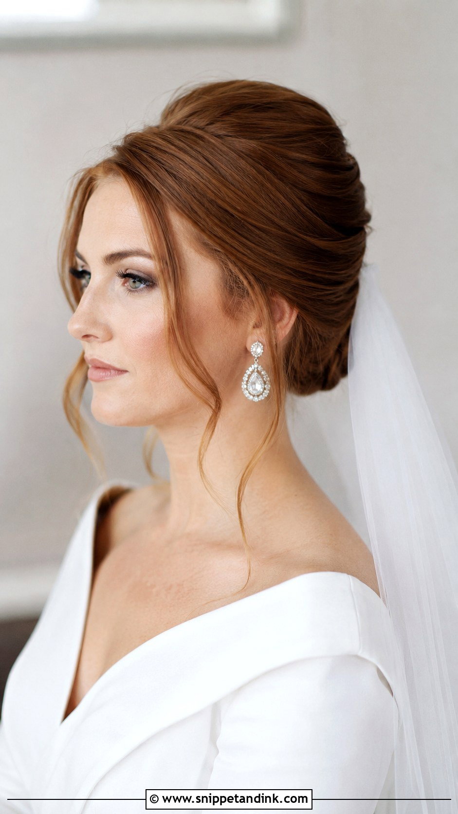 French Twist Updo for Wedding - Snippet and Ink - 25 Hairstyle for Wedding Bride Ideas