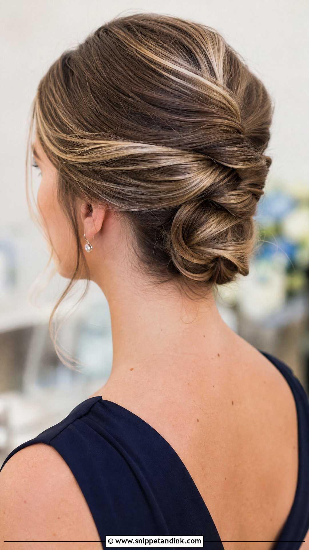 French Twist Wedding Guest Hairstyle - Snippet and Ink - 15 Easy Mid Length Wedding Guest Hairstyles