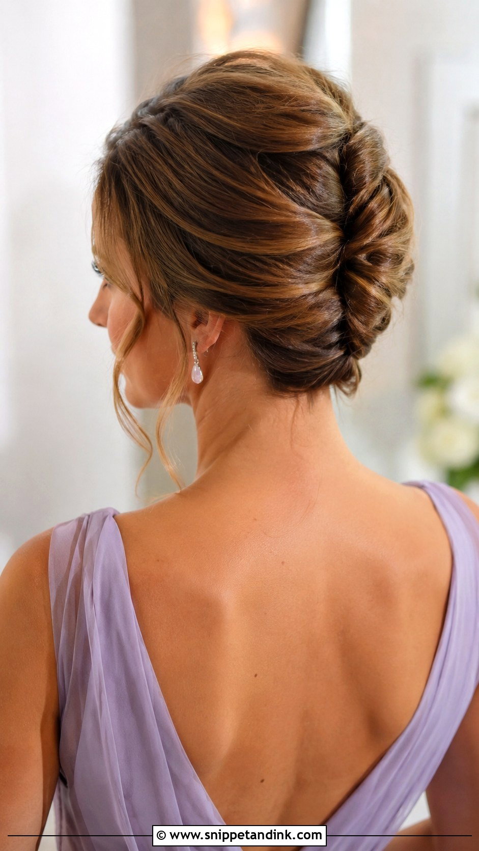 French Twist Wedding Guest Updo - Snippet and Ink - 15 Up Hairstyles for Wedding Guest