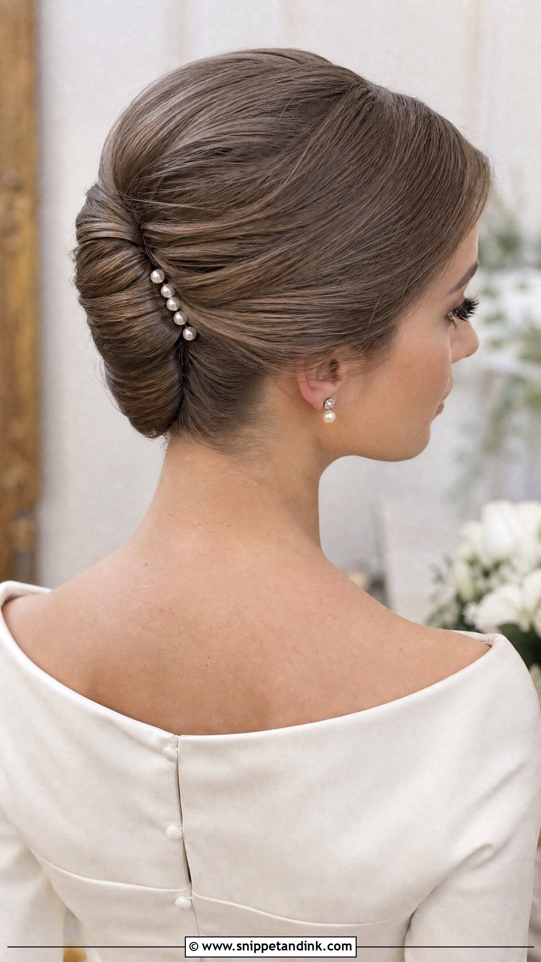 French Twist Wedding Hair - Snippet and Ink - 15 Elegant Hair for Wedding Ideas