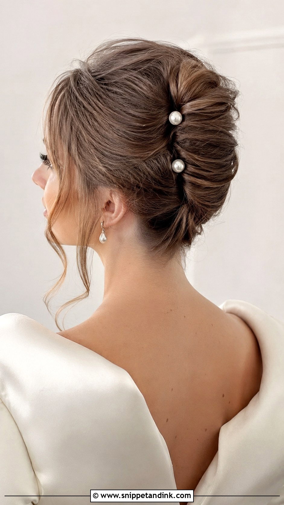French Twist Wedding Hair - Snippet and Ink - 20 Hairstyles for Medium Hair for Wedding