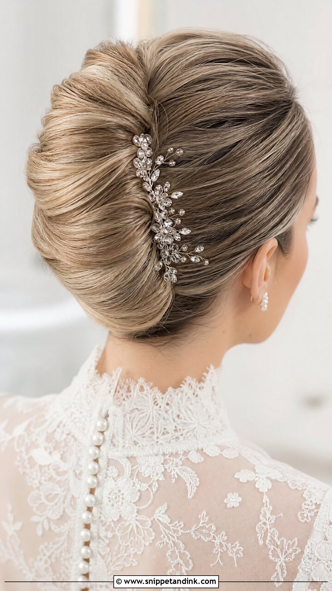 French Twist Wedding Hair Updo - Snippet and Ink - 15 Easy Wedding Hair Updos