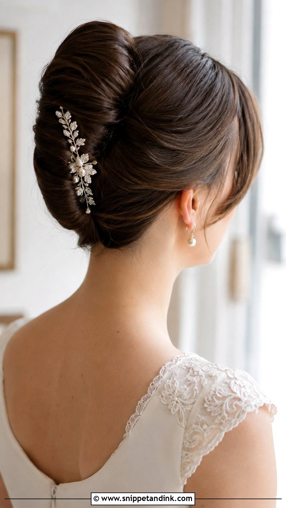 French Twist Wedding Hairstyle - Snippet and Ink - 15 Tied Hairstyle for Wedding Ideas