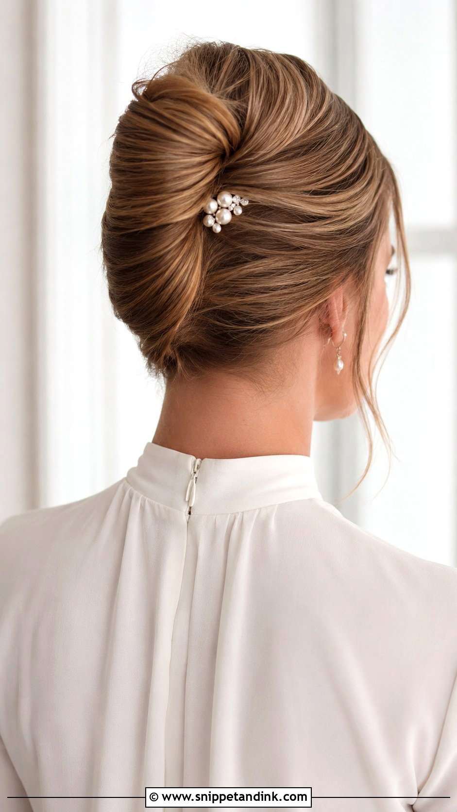 French Twist Wedding Hairstyle - Snippet and Ink - 15 Wedding Hairstyles At Home