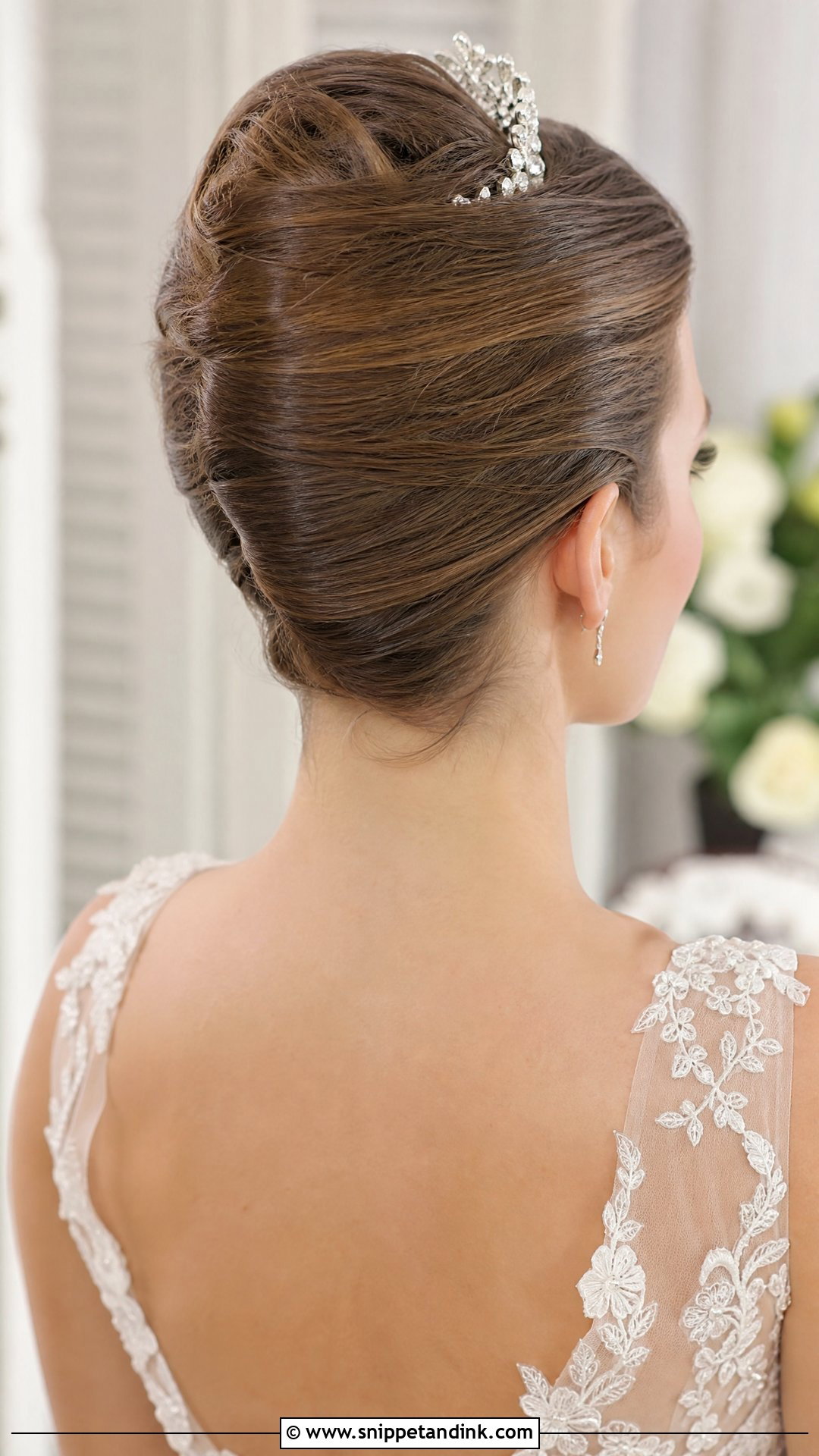 French Twist Wedding Hairstyle - Snippet and Ink - 20 Updo Wedding Hairstyles for Bride