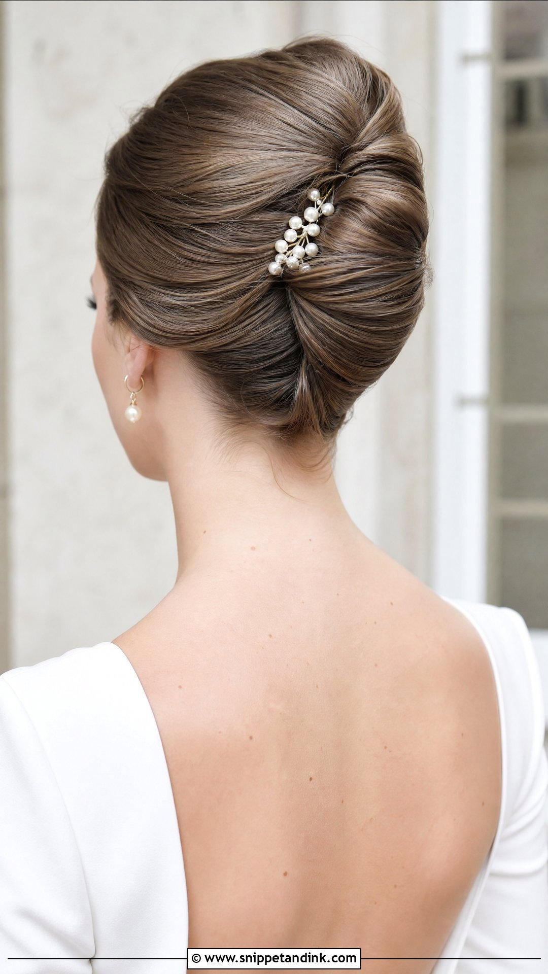 French Twist Wedding Hairstyle - Snippet and Ink - 20 Wedding Day Hairstyle Ideas