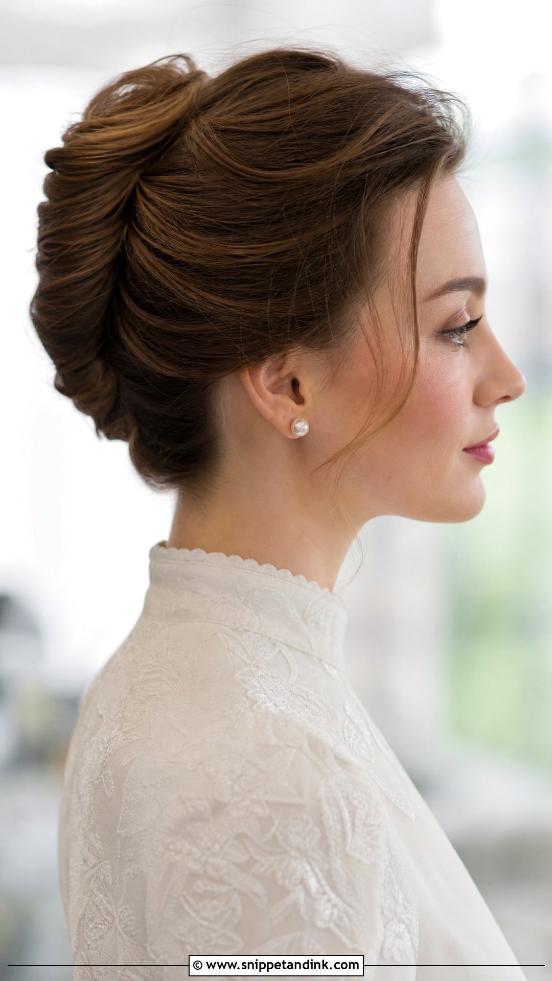 French Twist Wedding Hairstyle - Snippet and Ink - 20 Women Wedding Hairstyles