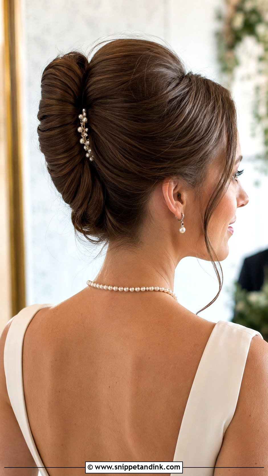 French Twist Wedding Hairstyle - Snippet and Ink - 25 Cute Wedding Hairstyles