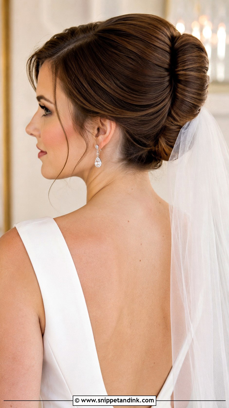 French Twist Wedding Hairstyle - Snippet and Ink - 25 Elegant Wedding Hairstyles for Long Hair