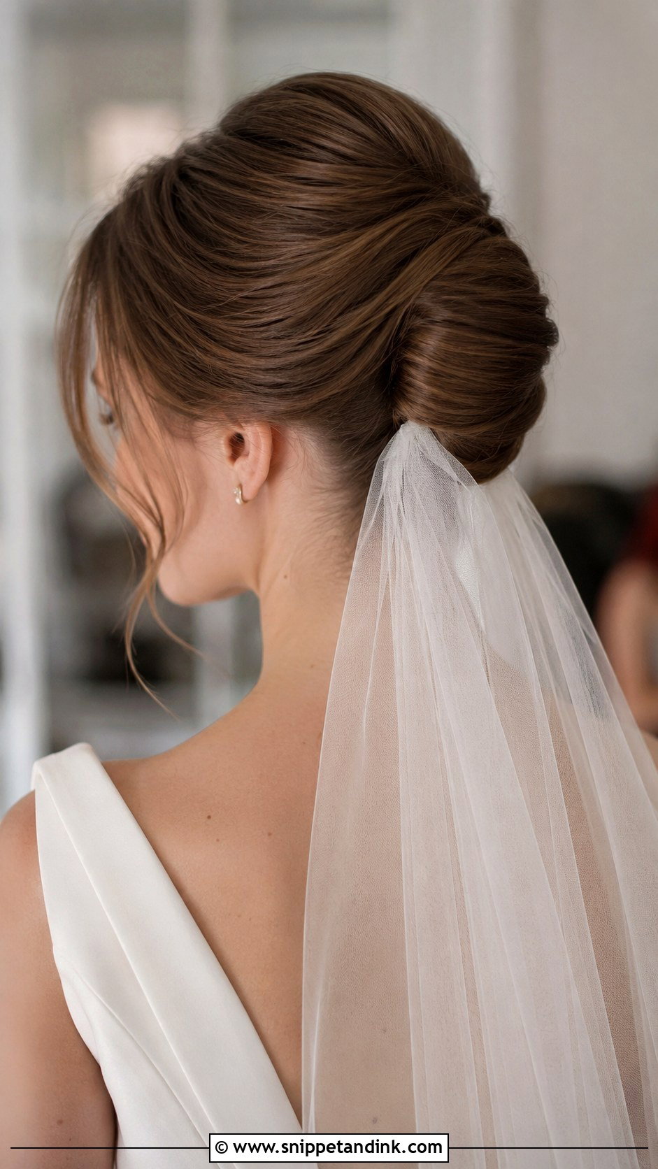 French Twist Wedding Hairstyle - Snippet and Ink - 30 Bride Wedding Hairstyles