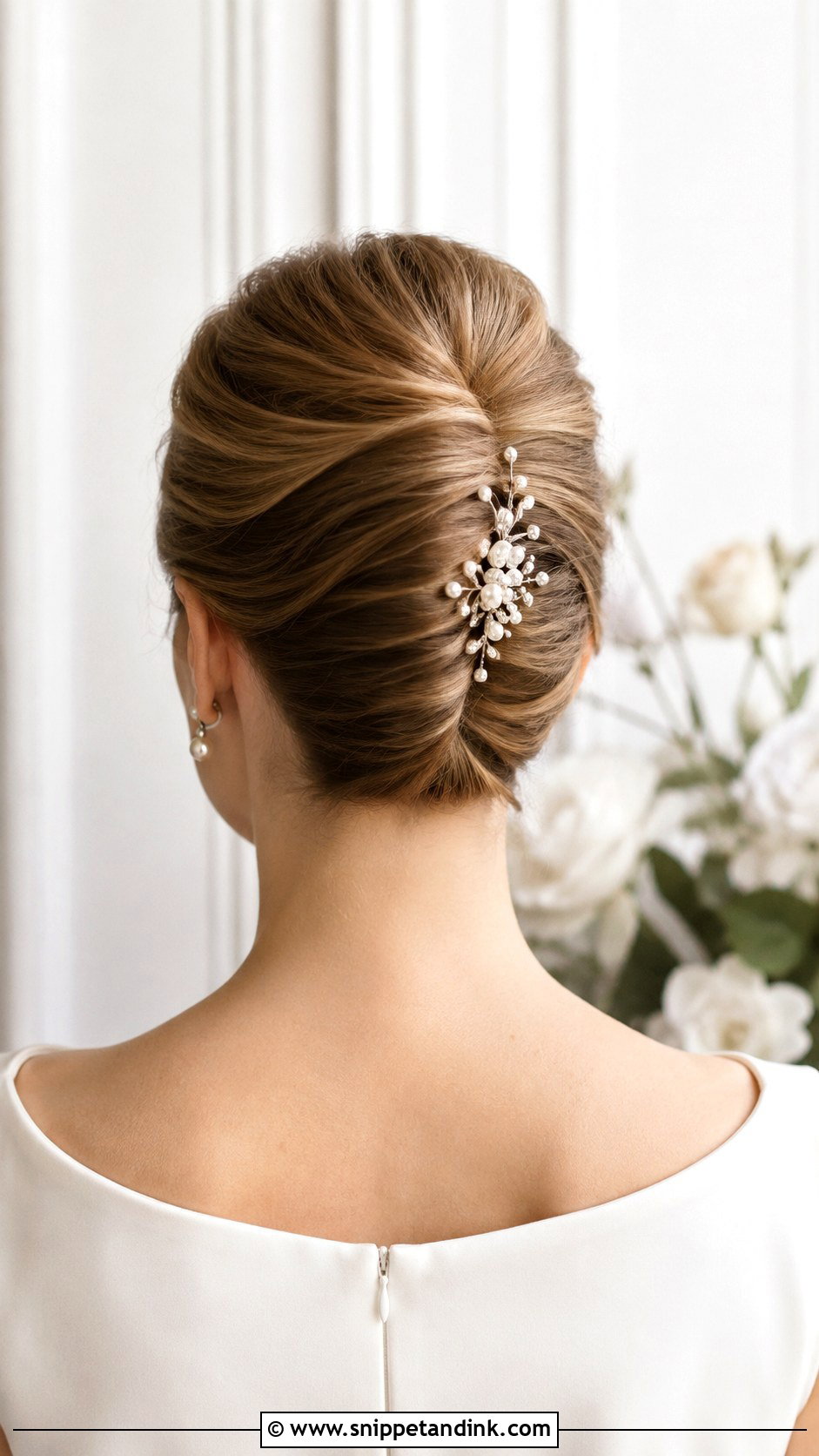 French Twist Wedding Hairstyle - Snippet and Ink - 15 Self Hairstyle for Wedding Ideas
