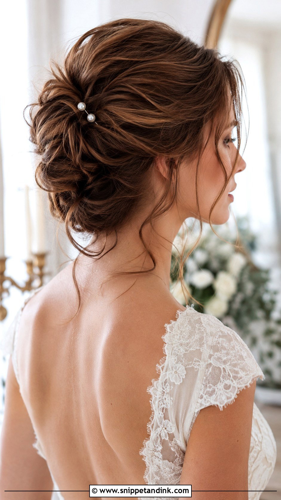 French Twist Wedding Hairstyle For Long Hair - Snippet and Ink - 20 Casual Wedding Hairstyles for Long Hair